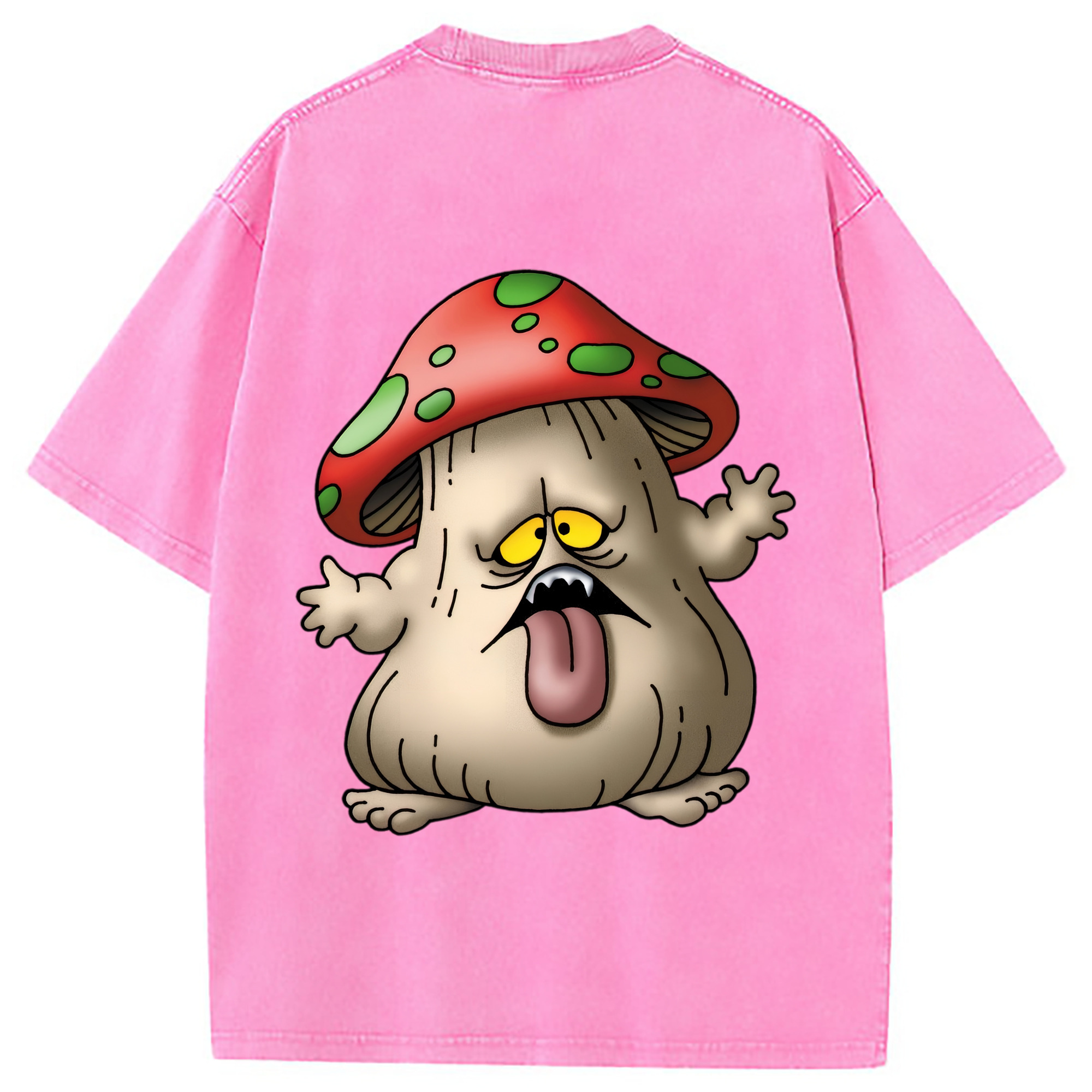 （画像用） ドラゴンクエスト Doragon Kuesuto Dragon Quest 綿100% ヴィンテージ風 半袖Tシャツ（背面プリント）